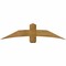 Ekena Millwork Bellingham Rough Sawn Timber Gable Bracket, Western Red Cedar, 60"W x 15"H x 6"D x 6"F, 6/12 Pitch GBW060X15X0606BEL00RWR - alternate 1